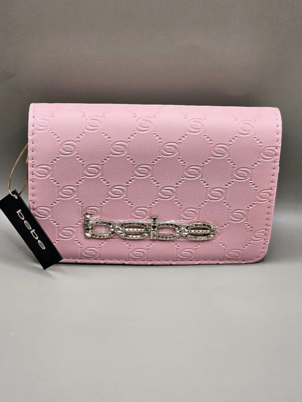 bebe Pink Crossbody Clutch NWT